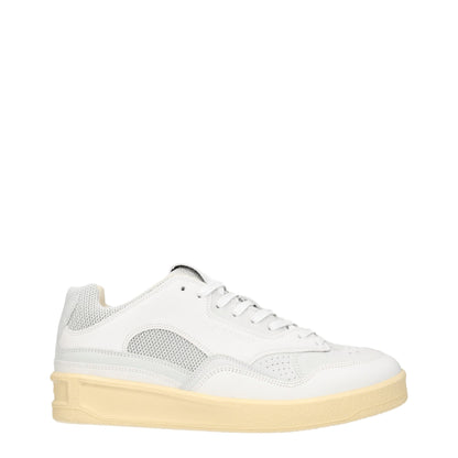 White Leather Low Tops