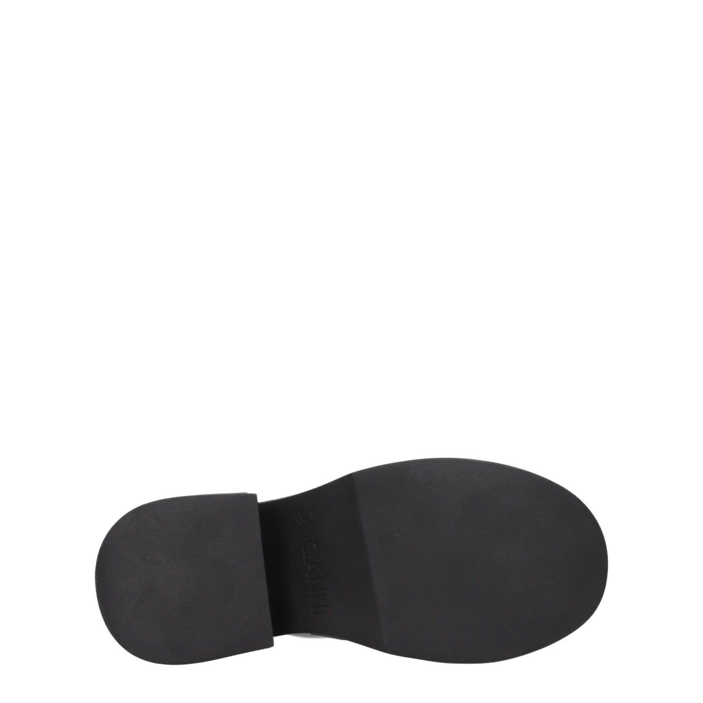Black Leather Slippers Sandals