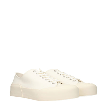 Beige Fabric Low Tops