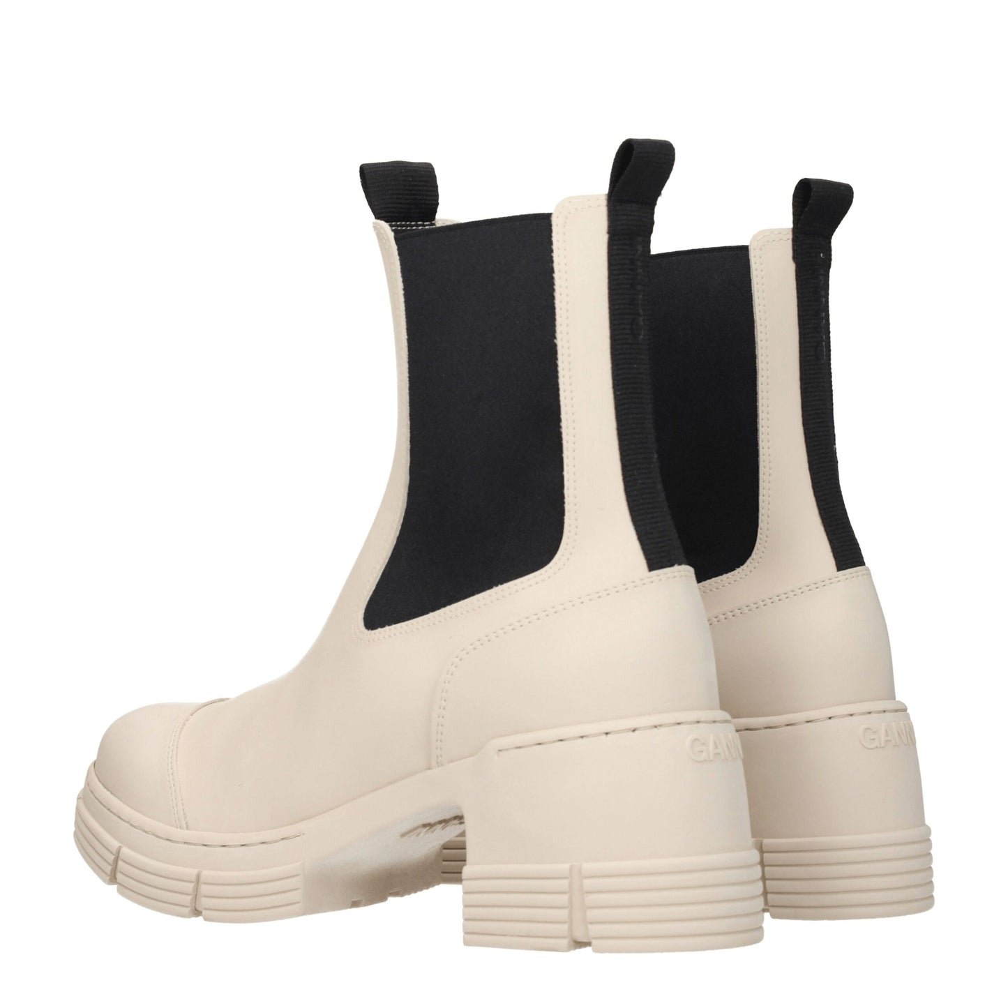Gray Cotton Ankle Boots