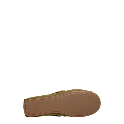 Green Leather Slip-On Loafers