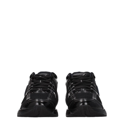 Black Fabric Athletic Sneakers