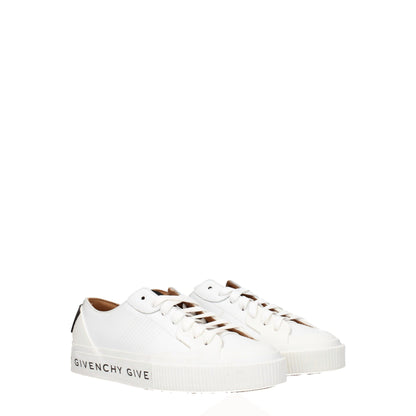 White Leather Low Tops