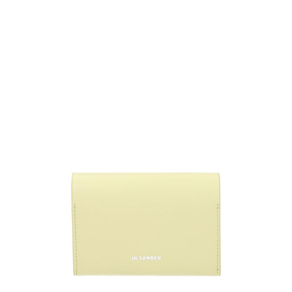 Yellow Leather Cardholders