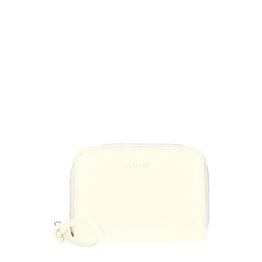 Beige Leather Wallets