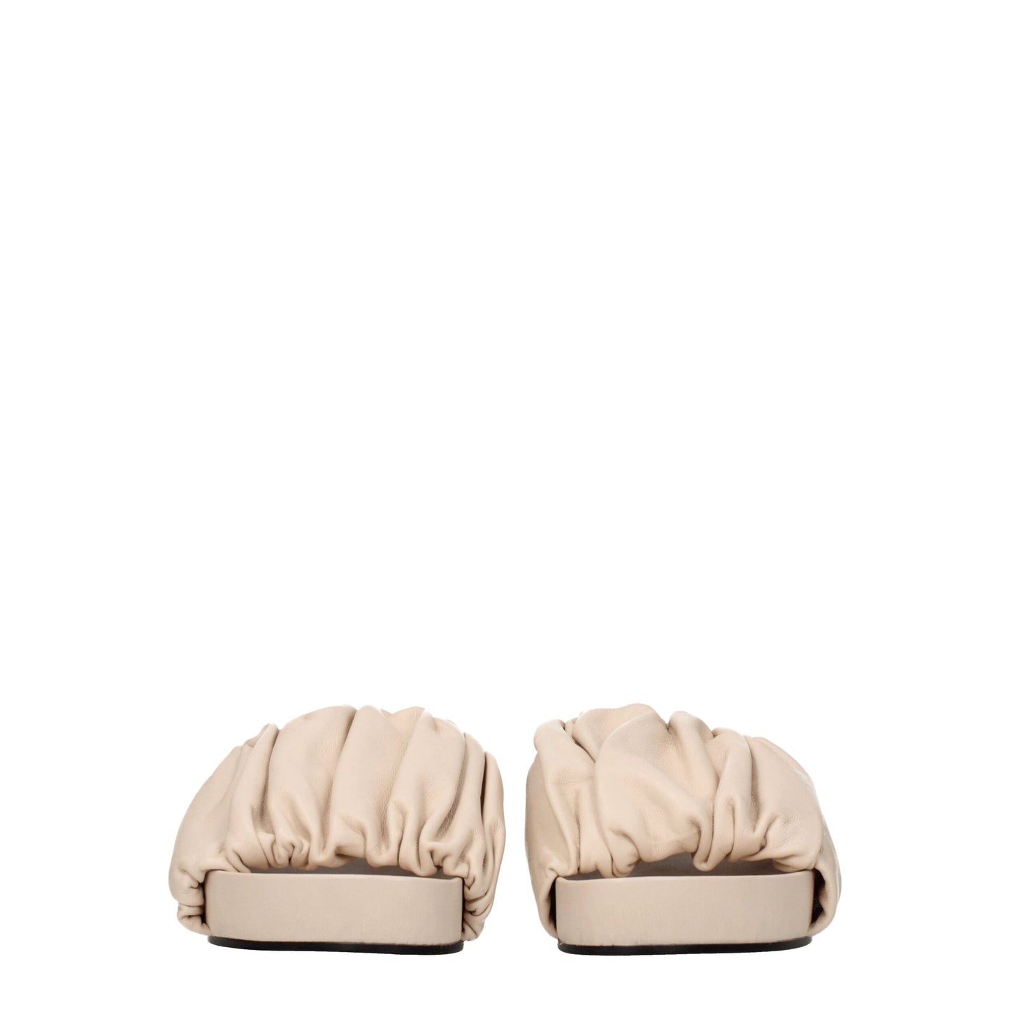 Pink Leather Slippers Sandals