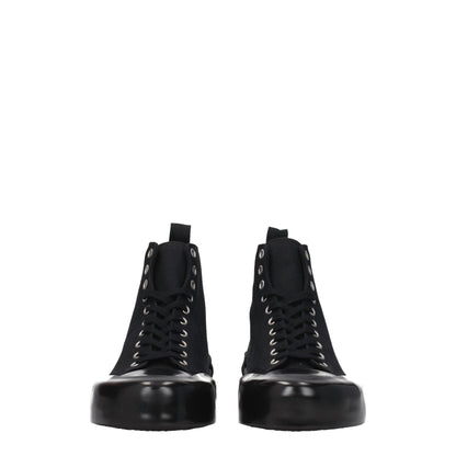 Black Fabric High Tops