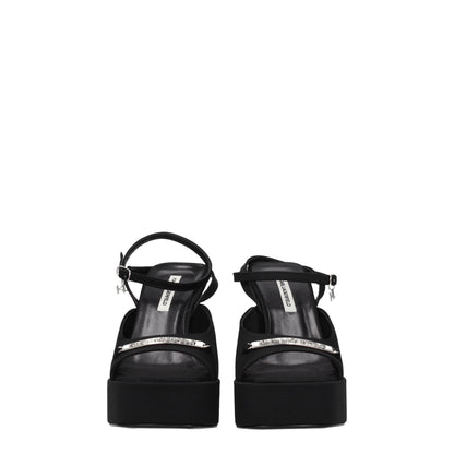 Black Fabric Platforms