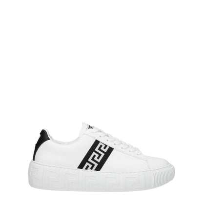 White Leather Low Tops