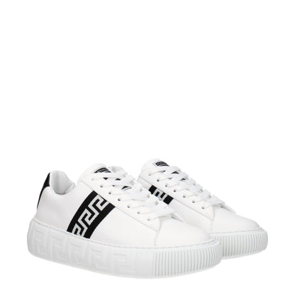 White Leather Low Tops