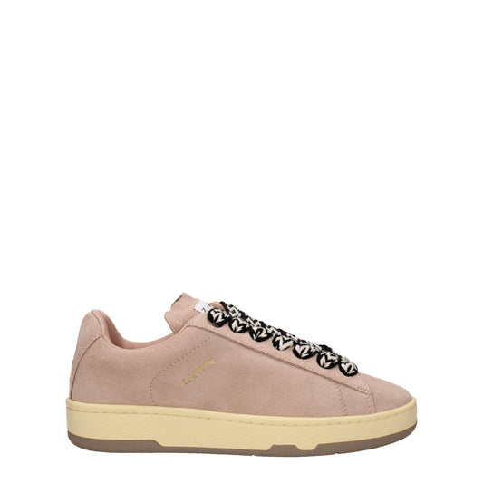 Pink Leather Low Tops