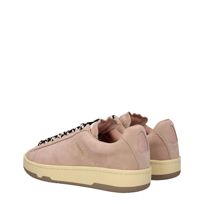 Pink Leather Low Tops