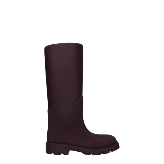Red Cotton Rain Boots