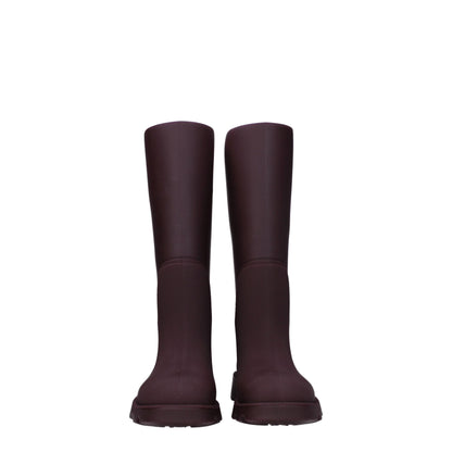 Red Cotton Rain Boots