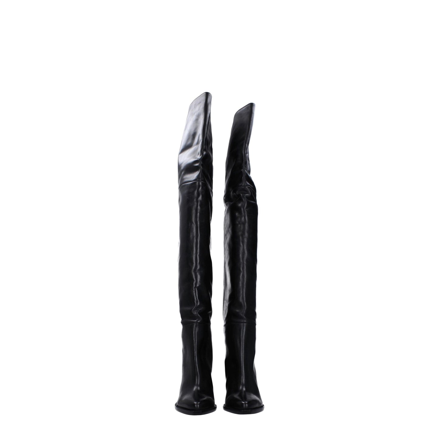 Black Leather Over The Knee