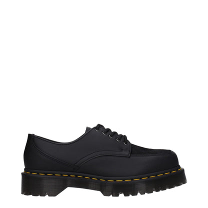 Black Leather Oxfords And Derbies
