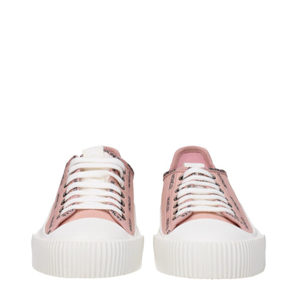 Pink Fabric Low Tops