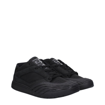 Black Fabric Low Tops