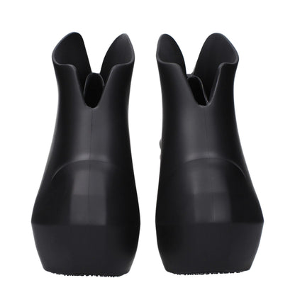 Black Cotton Wedges Sandals