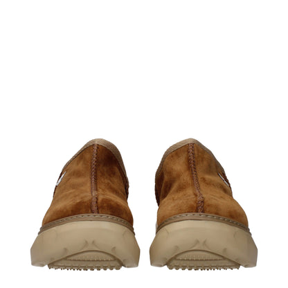 Brown Leather Slippers Sandals