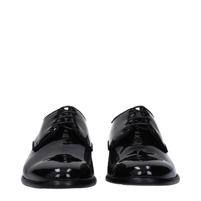 Black Leather Oxfords And Derbies