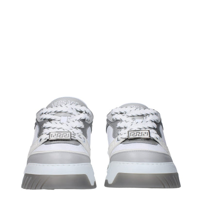 White Leather Chunky Sneakers
