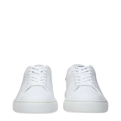 White Leather Low Tops
