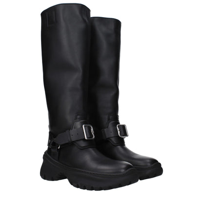 Black Leather Boots