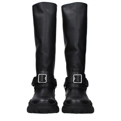 Black Leather Boots