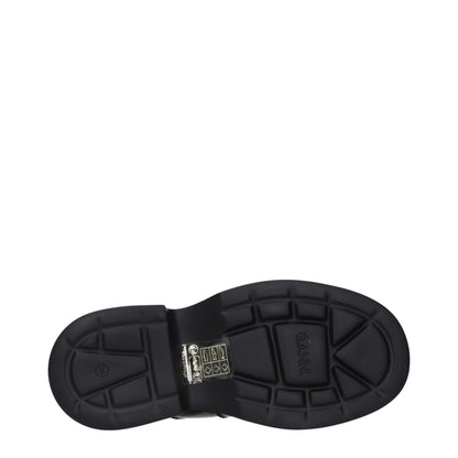 Black Fabric Slippers Sandals