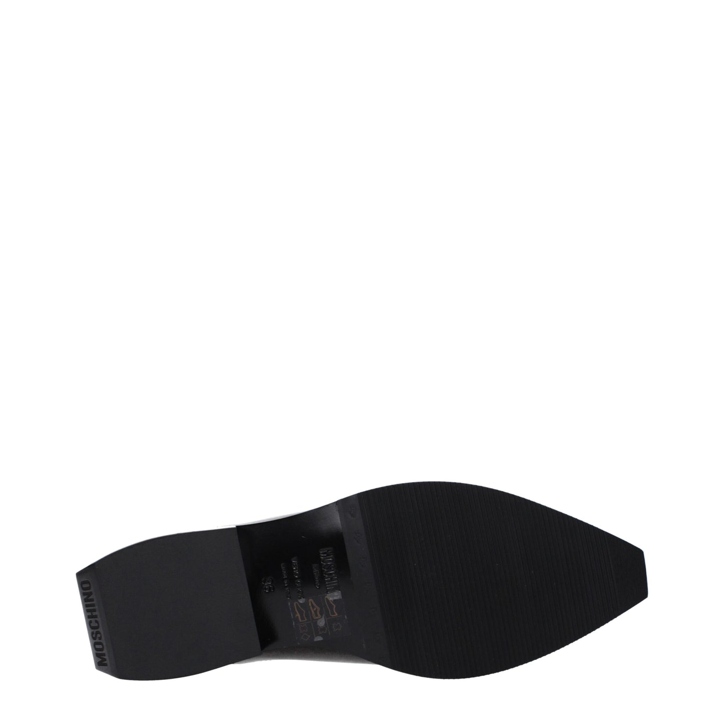 Black Leather Clogs