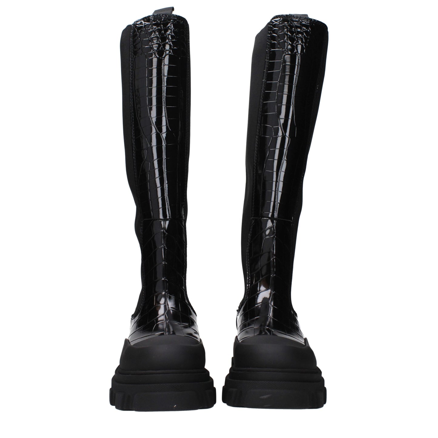 Black Leather Over The Knee