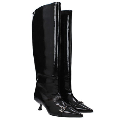 Black Leather Boots