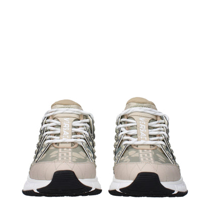 Green Fabric Low Tops