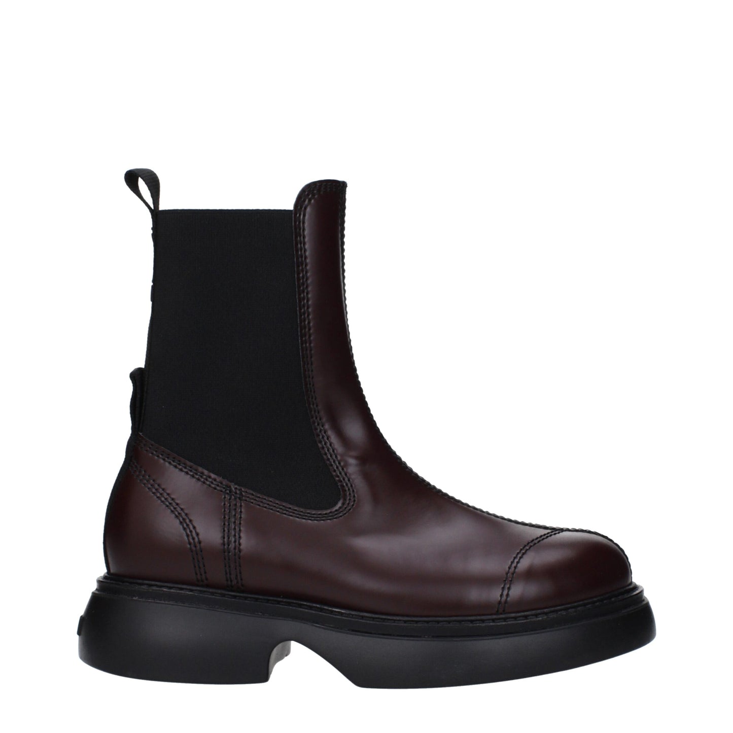 Brown Leather Ankle Boots