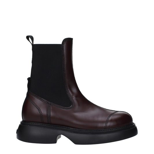 Brown Leather Ankle Boots