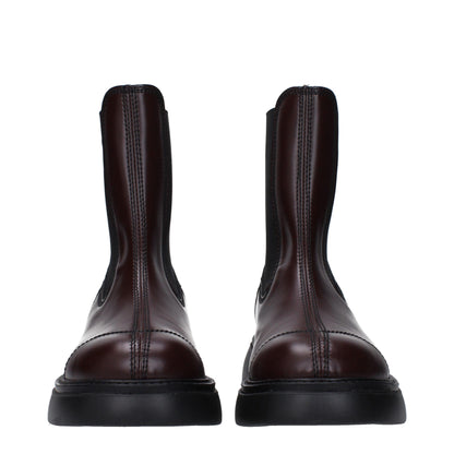 Brown Leather Ankle Boots