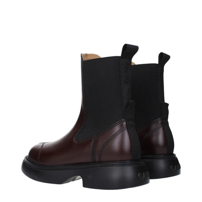 Brown Leather Ankle Boots
