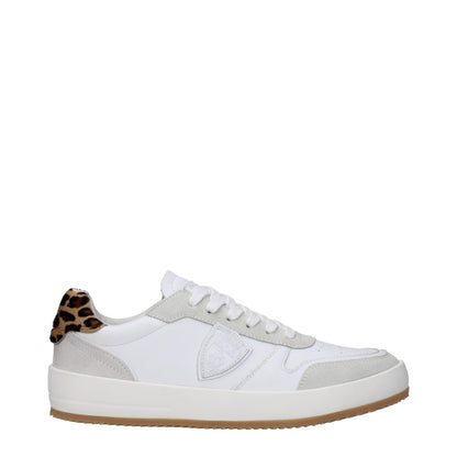 White Leather Low Tops