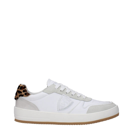 White Leather Low Tops