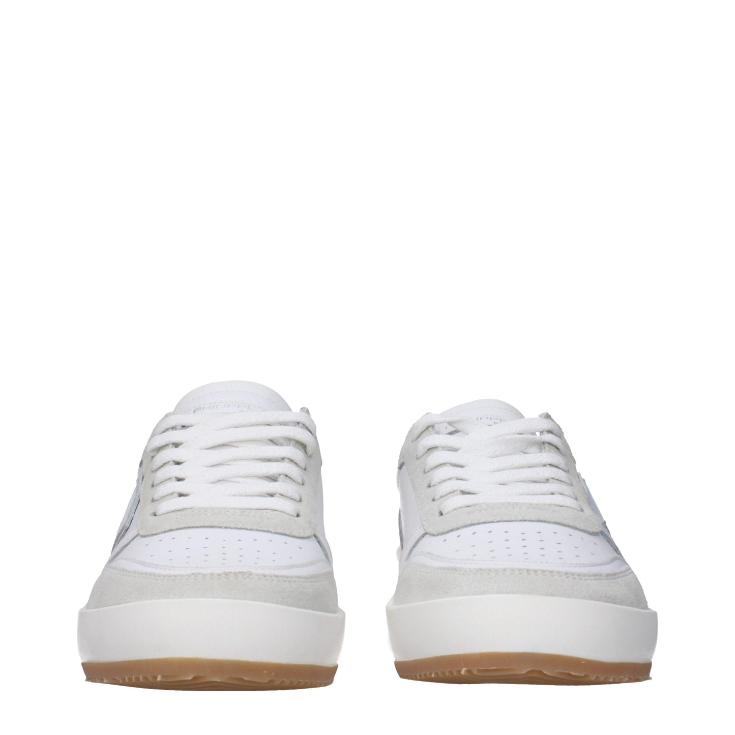 White Leather Low Tops