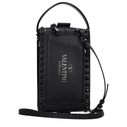 Black Leather Clutch Bags