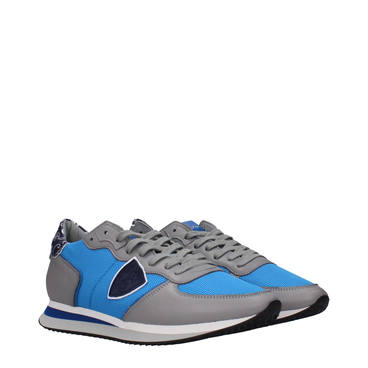 Blue Fabric Low Tops
