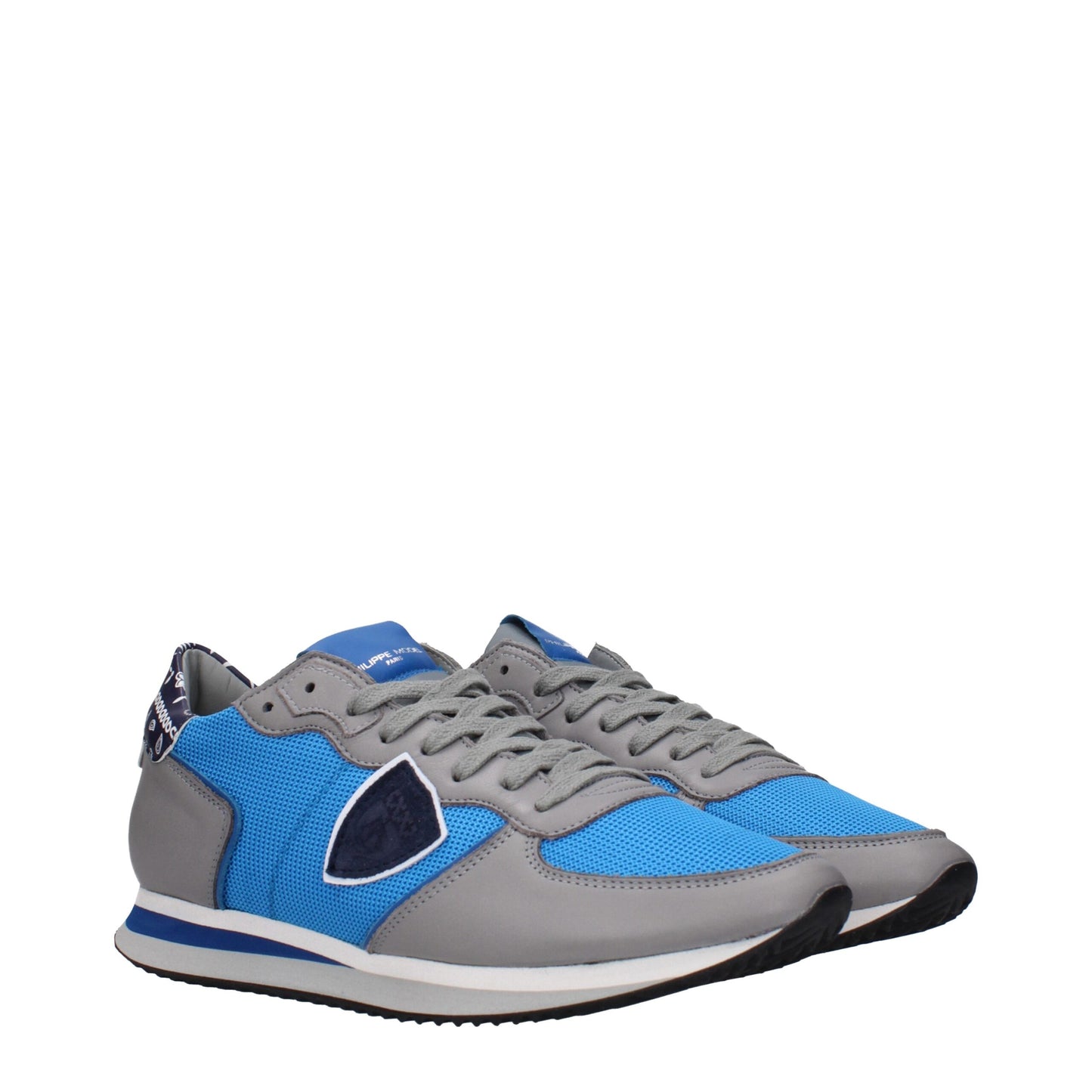 Blue Fabric Low Tops