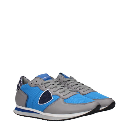 Blue Fabric Low Tops