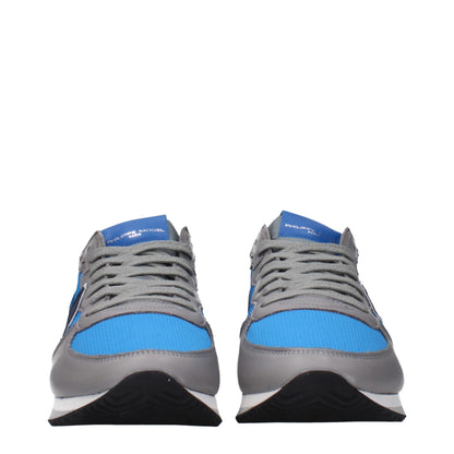 Blue Fabric Low Tops