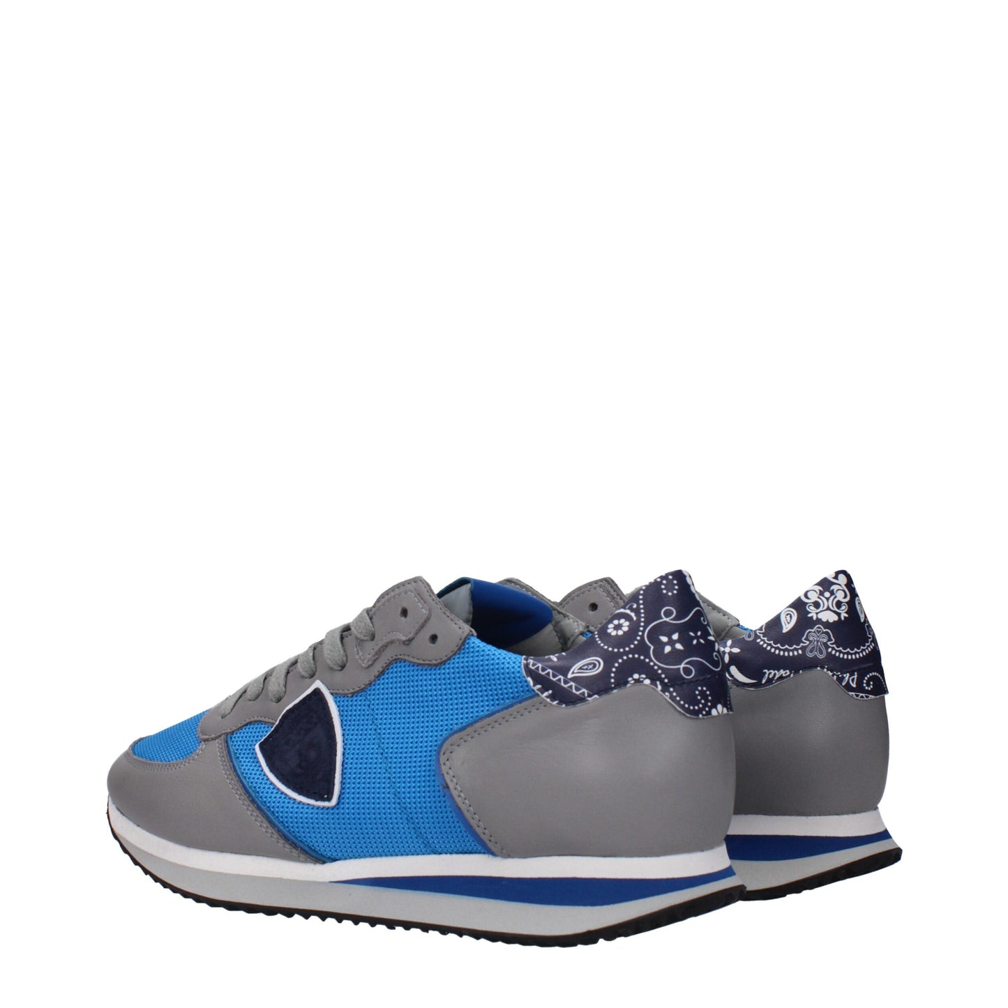 Blue Fabric Low Tops