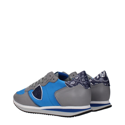 Blue Fabric Low Tops