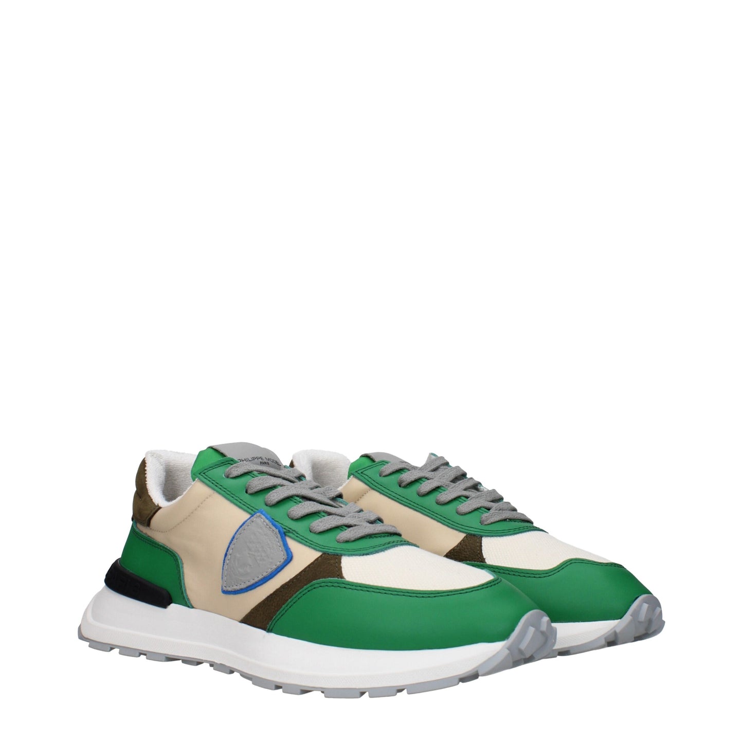 Green Fabric Low Tops
