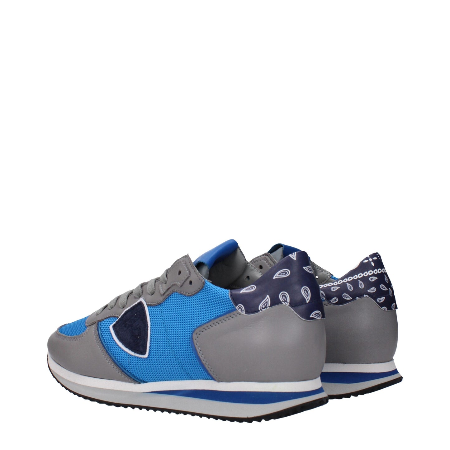 Blue Fabric Low Tops